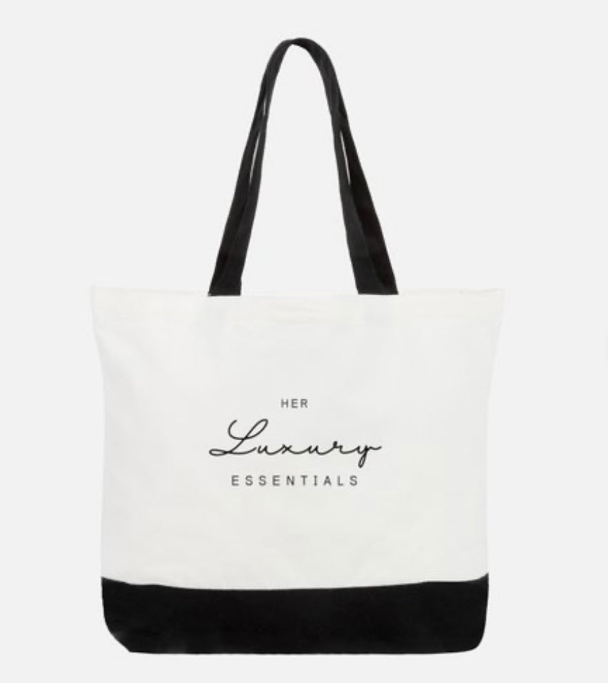 HLE Tote - Black & White (LARGE)